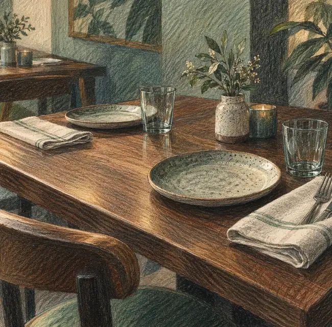 Illustration of restaurants equipment and workspace